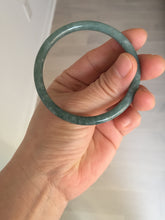 Load image into Gallery viewer, 53.2mm Certified Type A 100% Natural light green/blue slim round cut Guatemala Jadeite bangle BS61-4632
