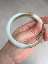 Load image into Gallery viewer, 59.2mm certified Type A 100% Natural green brown pink Jadeite Jade bangle BL120-9433