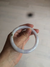 Load image into Gallery viewer, 59mm Certified type A 100% Natural white/light purple Jadeite bangle AC75-0312