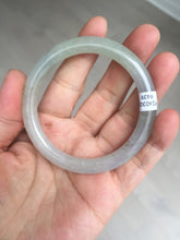 Load image into Gallery viewer, 52.3mm certified 100% natural Type A icy watery light green/purple/gray slim round cut jadeite jade bangle BL110-9439