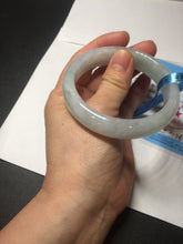 Load image into Gallery viewer, 56mm certified 100% natural icy watery sunny green purple jadeite jade bangle BN57-06970