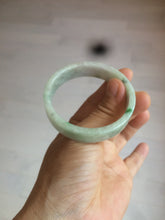 Load image into Gallery viewer, 50.5mm Certified type A 100% Natural sunny green/purple square Jadeite Jade bangle AZ58-7270