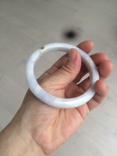 Load image into Gallery viewer, 59mm Certified type A 100% Natural white/light purple Jadeite bangle AC75-0312