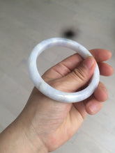 Load image into Gallery viewer, 59mm Certified type A 100% Natural white/light purple Jadeite bangle AC75-0312