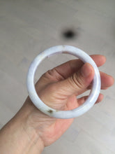 Load image into Gallery viewer, 59mm Certified type A 100% Natural white/light purple Jadeite bangle AC75-0312
