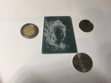 Load image into Gallery viewer, 100% Natural type A green/blue/gray Guatemala jadeite Jade shadow carving buddha pendant necklace BP114