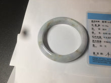Load image into Gallery viewer, 57mm Certified Type A 100% Natural light yellow/purple/green(FU LU SHOU) Jadeite Jade bangle BK20-0756