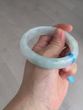 Load image into Gallery viewer, 56mm certified 100% natural icy watery sunny green purple jadeite jade bangle BN57-06970
