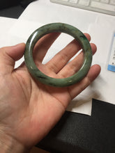 Load image into Gallery viewer, 58.5mm Certified 100% natural Type A dark green/black jadeite bangle PD31-9808