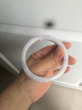Load image into Gallery viewer, 59mm Certified type A 100% Natural white/light purple Jadeite bangle AC75-0312