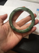 Load image into Gallery viewer, 58.5mm Certified 100% natural Type A dark green/black jadeite bangle PD31-9808