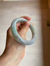 Load image into Gallery viewer, Reserved! Please don't order. 56.8mm certified type A 100% Natural icy watery green/white/brown/purple jadeite jade bangle Z127-4408