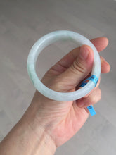 Load image into Gallery viewer, 56mm certified 100% natural icy watery sunny green purple jadeite jade bangle BN57-06970