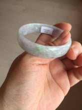 Load image into Gallery viewer, 51.2mm Certified Type A 100% Natural light green purple jadeite jade bangle AA100-9100