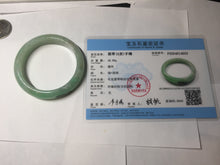 Load image into Gallery viewer, 52.9mm certified 100% natural Type A sunny green jadeite jade bangle PB163-4653