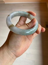 Load image into Gallery viewer, Reserved! Please don't order. 56.8mm certified type A 100% Natural icy watery green/white/brown/purple jadeite jade bangle Z127-4408
