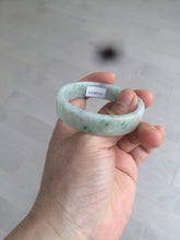 Load image into Gallery viewer, 50.5mm Certified type A 100% Natural sunny green/purple square Jadeite Jade bangle AZ58-7270