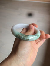 Load image into Gallery viewer, 54.5mm Certified 100% natural Type A sunny green/purple/white jadeite jade bangle Z136-2809