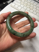 Load image into Gallery viewer, 58.5mm Certified 100% natural Type A dark green/black jadeite bangle PD31-9808