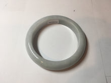 Load image into Gallery viewer, 56.9mm Certified Type A 100% Natural light green white Jadeite bangle X156