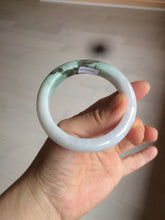 Load image into Gallery viewer, 54.5mm Certified 100% natural Type A sunny green/purple/white jadeite jade bangle Z136-2809
