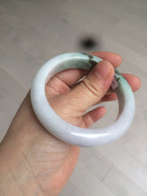 Load image into Gallery viewer, 54.5mm Certified 100% natural Type A sunny green/purple/white jadeite jade bangle Z136-2809