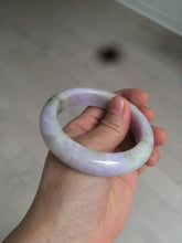 Load image into Gallery viewer, 54mm Certified 100% natural Type A green/brown/purple jadeite jade bangle AR84-5217