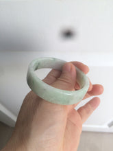 Load image into Gallery viewer, 50.5mm Certified type A 100% Natural sunny green/purple square Jadeite Jade bangle AZ58-7270