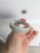 Load image into Gallery viewer, 50.5mm Certified type A 100% Natural sunny green/purple square Jadeite Jade bangle AZ58-7270