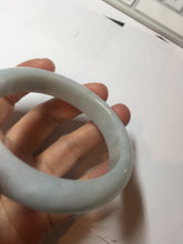 Load image into Gallery viewer, 56.9mm Certified Type A 100% Natural light green white Jadeite bangle X156