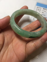 Load image into Gallery viewer, 52.9mm certified 100% natural Type A sunny green jadeite jade bangle PB163-4653