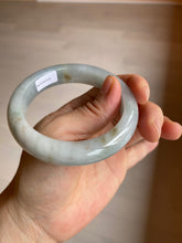 Load image into Gallery viewer, 54.8mm certified type A 100% Natural icy watery green/white/brown  jadeite jade bangle Z126-4403
