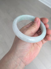 Load image into Gallery viewer, 58.8mm Certified Type A 100% Natural icy watery green white Jadeite Jade bangle BH86-9115
