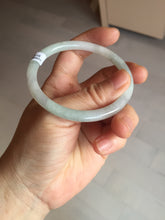 Load image into Gallery viewer, 55.9mm Certified Type A 100% Natural white/light green/gray/black(WuJi) Jadeite Jade bangle BG210-8573