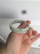 Load image into Gallery viewer, 50.5mm Certified type A 100% Natural sunny green/purple square Jadeite Jade bangle AZ58-7270