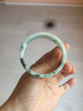 Load image into Gallery viewer, 51.7mm Certified type A 100% Natural sunny green/purple square Jadeite Jade  bangle AZ57-7272
