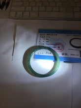 Load image into Gallery viewer, 58.2mm Certified Type A 100% Natural dark green/blue/gray Guatemala slim round cut Jadeite bangle PD181-2479