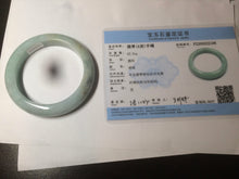 Load image into Gallery viewer, 57.4mm  certified type A 100% Natural green/blue/purple jadeite jade bangle M81-2106