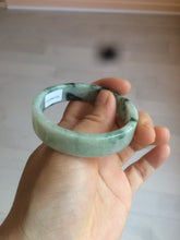 Load image into Gallery viewer, 51.7mm Certified type A 100% Natural sunny green/purple square Jadeite Jade  bangle AZ57-7272