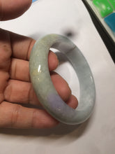 Load image into Gallery viewer, 54.8mm  certified type A 100% Natural green/yellow/purple(FU LU SHOU) jadeite jade bangle M82-2114