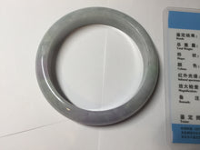 Load image into Gallery viewer, 57.5mm Certified Type A 100% Natural sunny green purple white jadeite Jade bangle BS99-2535