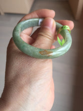 Load image into Gallery viewer, 48.9mm CertificatedType A 100% Natural green/yellow jadeite jade bangle F113-7245