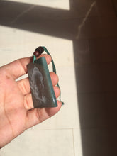 Load image into Gallery viewer, 100% Natural type A green/blue/gray Guatemala jadeite Jade shadow carving buddha pendant necklace BP114