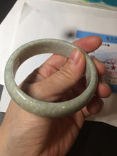 Load image into Gallery viewer, 57.6mm certified 100% natural type A sunny green/white/yellow/gray jadeite jade bangle BG76-0694