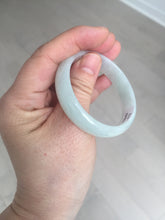 Load image into Gallery viewer, 48mm certified 100% natural Type A icy watery green white oval jadeite jade bangle BH84-9112