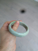 Load image into Gallery viewer, 57.6mm certified 100% natural type A sunny green/white/yellow/gray jadeite jade bangle BG76-0694