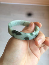 Load image into Gallery viewer, 51.7mm Certified type A 100% Natural sunny green/purple square Jadeite Jade  bangle AZ57-7272