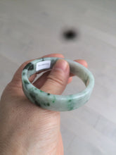 Load image into Gallery viewer, 51.7mm Certified type A 100% Natural sunny green/purple square Jadeite Jade  bangle AZ57-7272