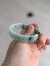 Load image into Gallery viewer, 51.7mm Certified type A 100% Natural sunny green/purple square Jadeite Jade  bangle AZ57-7272
