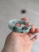 Load image into Gallery viewer, 51.7mm Certified type A 100% Natural sunny green/purple square Jadeite Jade  bangle AZ57-7272